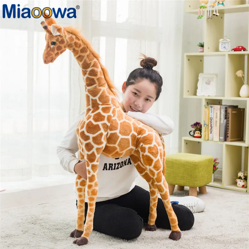 1pc 60 120cm Big Simulation Giraffe Plush Toys Cute Stuffed Animal Dolls Soft Animal Doll High 1 1pc 60 120cm Big Simulation Giraffe Plush Toys Cute Stuffed Animal Dolls Soft Animal Doll High 4