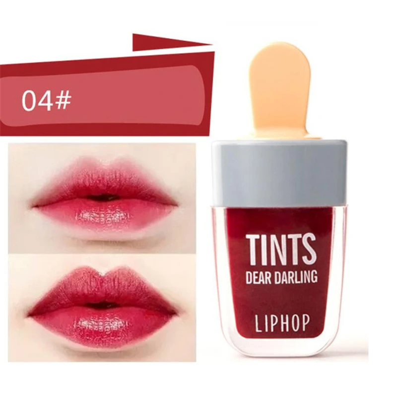 

Waterproof Long Lasting Moisturize Hydrating Cute Ice Cream Lip Gloss Tints maquiagem batom makeup lip gloss liquid lipstick