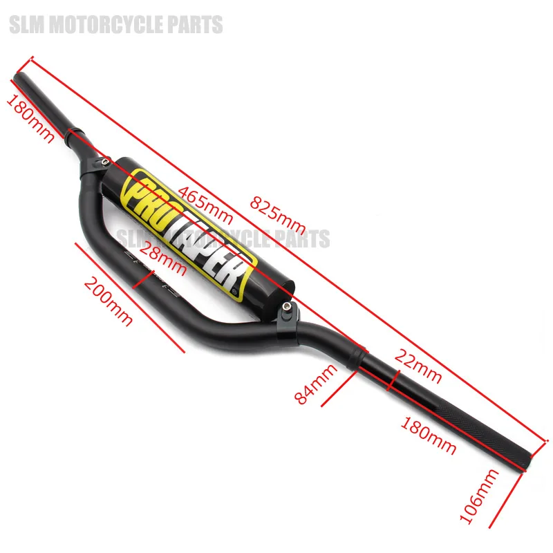 Руль для PRO Taper Pack Bar, 825 мм, рукоятка, накладки для ручек, Pit Pro Racing, Dirt Pit Bike, Мотоцикл с ЧПУ, 28 мм, адаптер