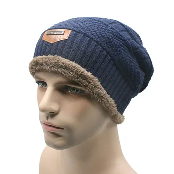 

Men Warm Hats Beanie Hat Winter Knitting Wool Hat for Unisex Caps Lady Beanie Knitted Caps Women's Hats