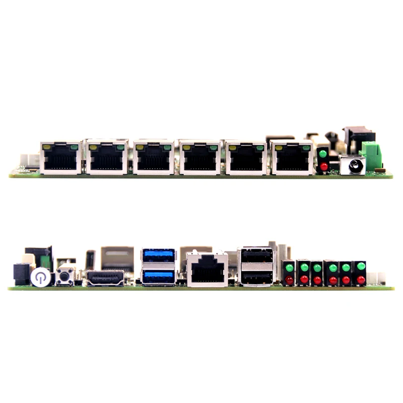Материнская плата для мини ПК 6LAN материнская с 4 м i3/i5/i7 2G/4G/8G RAM 1 * COM USB опционально