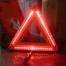 Alta Calidad de Coches de Emergencia Triangels Triángulos Reflectantes de Advertencia Del Coche Llevó la Luz de Señal de parada de emergencia Road Parking Beligerantes Signo