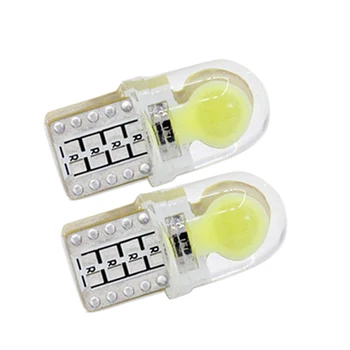 

SUNKIA 1 Pair Auto T10 White Canbus 194 W5W LED 168 COB Silica Car Super Bright Signal Clearance Width Parking Light