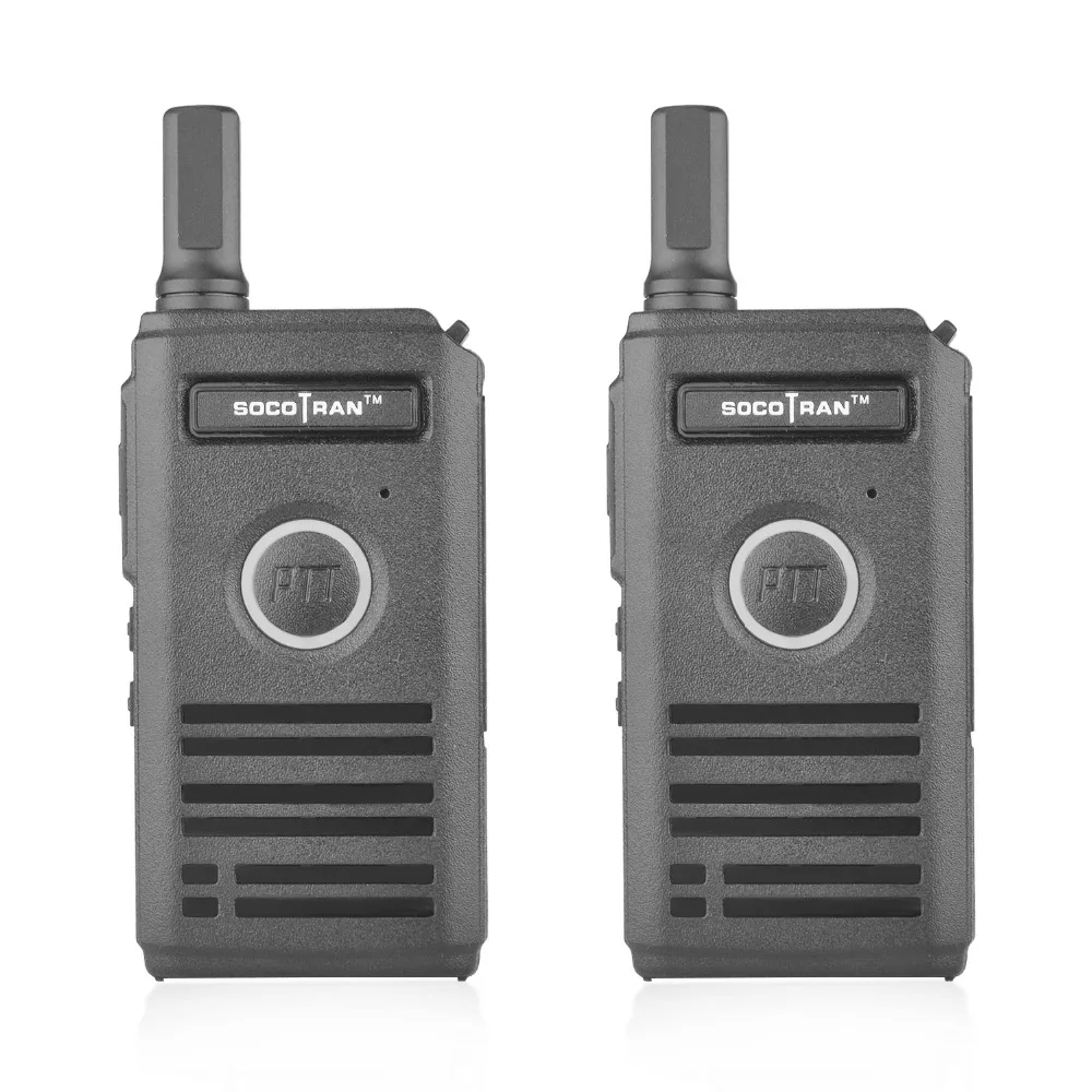 2 шт./лот SOCOTRAN SC-600 приемопередатчик 2 Вт UHF400-470MHZ Walkie Talkie супер тонкий 2 способ радио с двойной PTT и дыхание свет