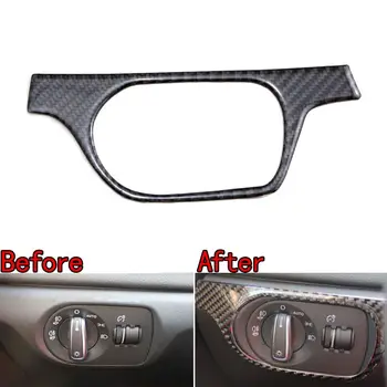 

BBQ@FUKA Car Headlight Adjust Switch Button Control Trim Cover Car Interior Styling Fit For Audi Q3 2012-2015