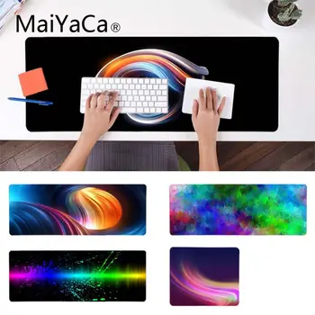 

MaiYaCa My Favorite Colorful Curves Unique Desktop Pad Game Mousepad Durable Rubber Mouse Mat Pad
