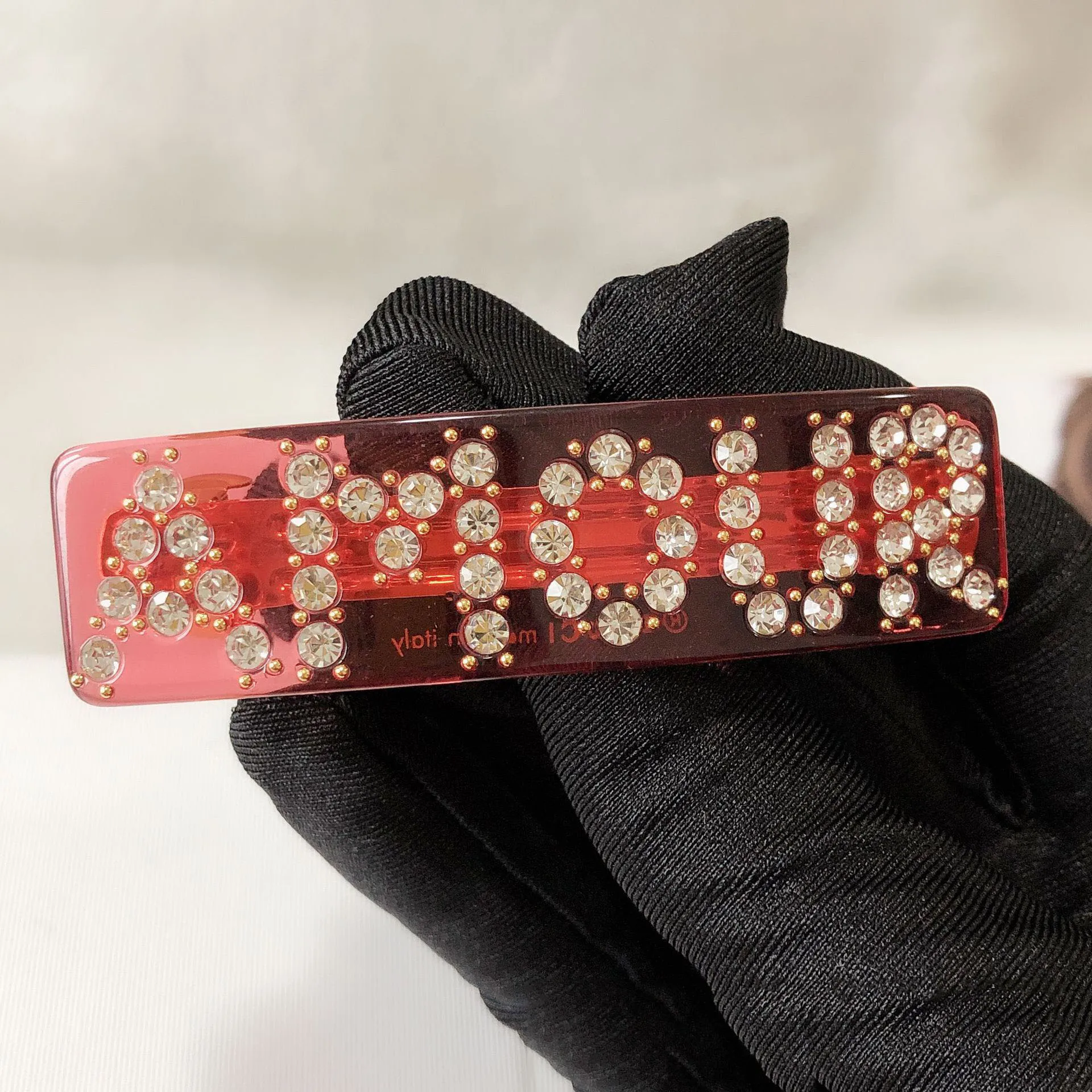 red Женские шпильки из смолы, шпилька, чистая красная звезда, та же заколка для волос, ювелирные изделия - Окраска металла: red