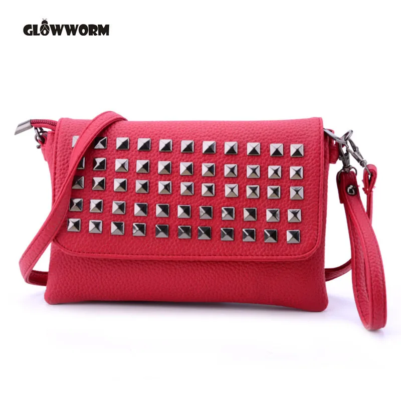 

bags for women 2019 summer clutch bag small handbag shoulder leather luxury cross body designer handbags high quality rivet sac