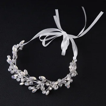 

New handmade pearl crystal flower headwear wedding heanband