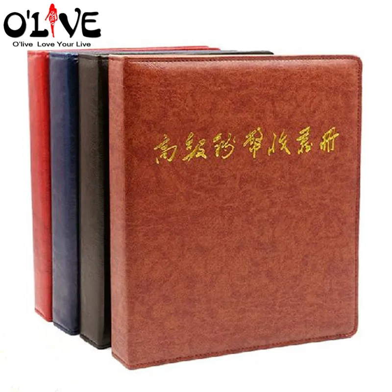 Pu Leather Looseleaf Album For Coins 45 Sheets Diy Paper Money