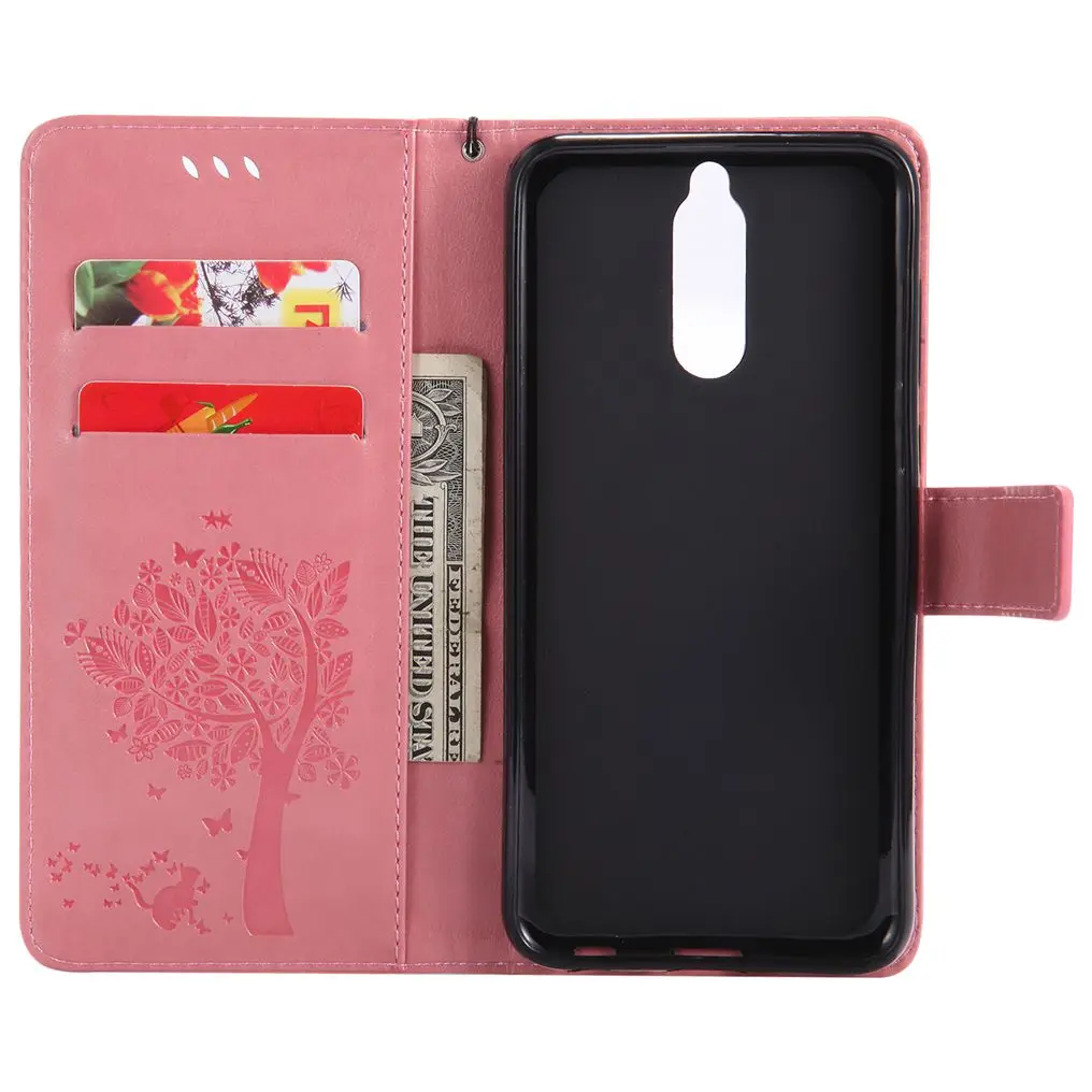 MuTouNiao ярко-розовый кожаный флип чехол Обложка для huawei Honor 4A 4X 5C 5X 6A 6X7 7A 7C 7i V8 V10 8 9 10 Lite Nexus 6P Nova 2i