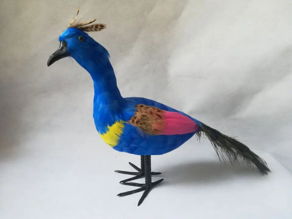 real life toy peacock about 45x28cm colourful feathers peacock model