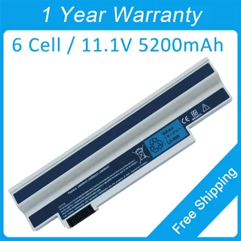 

New 5200mah laptop battery white for Gateway LT2104u LT2102g LT2105n LT2106n LT2113u UM09H36 UM09H31 BT.00305.013 BT.00307.029