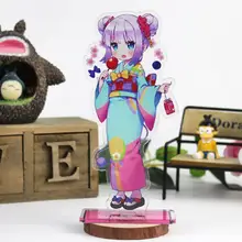1Pc mignon Anime Kobayashi San Chi pas de femme de chambre Dragon acrylique support modèle jouets Miss Kobayashi Dragon femme de chambre figurine jouets