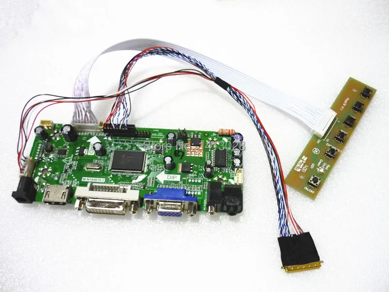 

(HDMI+DVI+VGA+Audio)14 inches LP140WH4 BT140GW01 1366*768 LVDS 40 needle laptop LCD controller board DIY kits