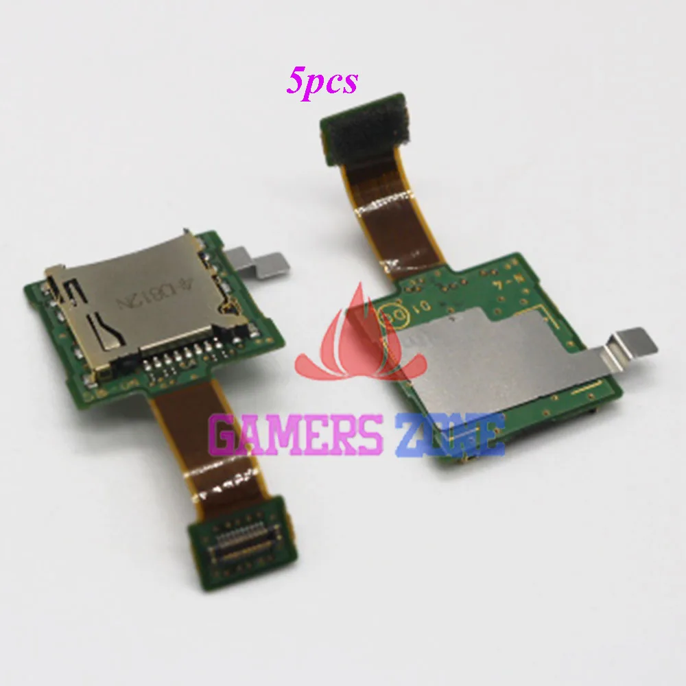 

5PCS SD Game Card Reader Slot Holder Socket Replacement Repair Parts For Nintendo NEW 3DS W/ Flex Cable