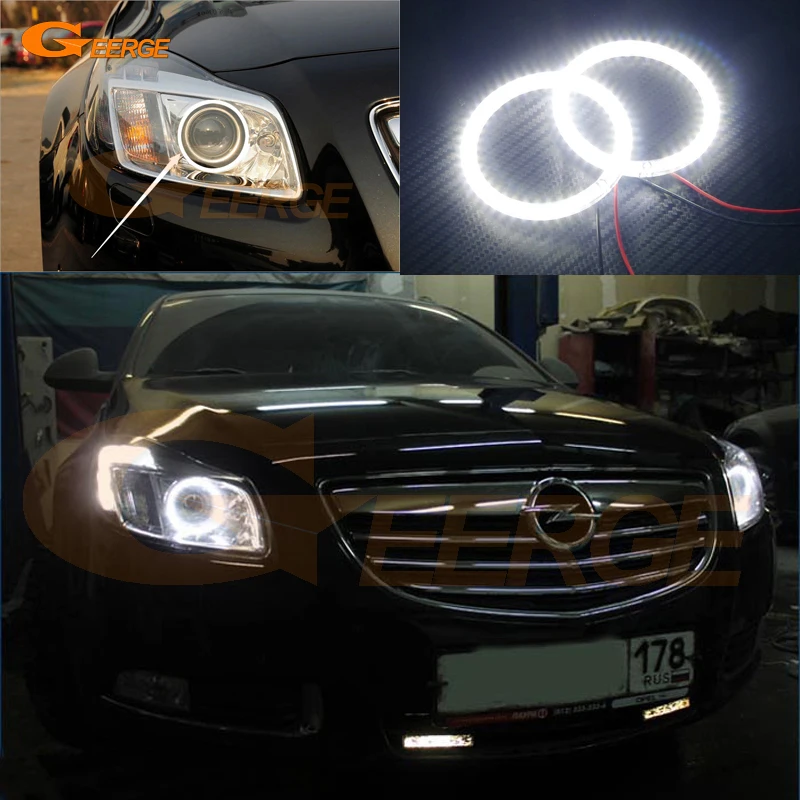 For Opel Insignia 2008 2009 2010 2011 2012 2013 Excellent led Angel Eyes Ultra bright illumination smd led Angel Eyes kit for mazda 3 mazda3 bl sp25 mps 2009 2010 2011 2012 2013 excellent ultra bright illumination ccfl angel eyes kit