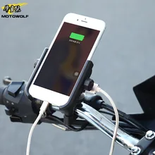 Мотоциклетный держатель для телефона, подставка для заднего телефона, Перезаряжаемый для Iphone 8, 7 Plus, S8, gps, универсальный кронштейн для мотоцикла, кронштейн, подставка