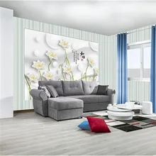 QINGCHUN Пользовательские печати 3D ткань и текстильные обои для стен тканевые фотообои матовый шелк для постельных принадлежностей комнаты китайские Цветочные буквы