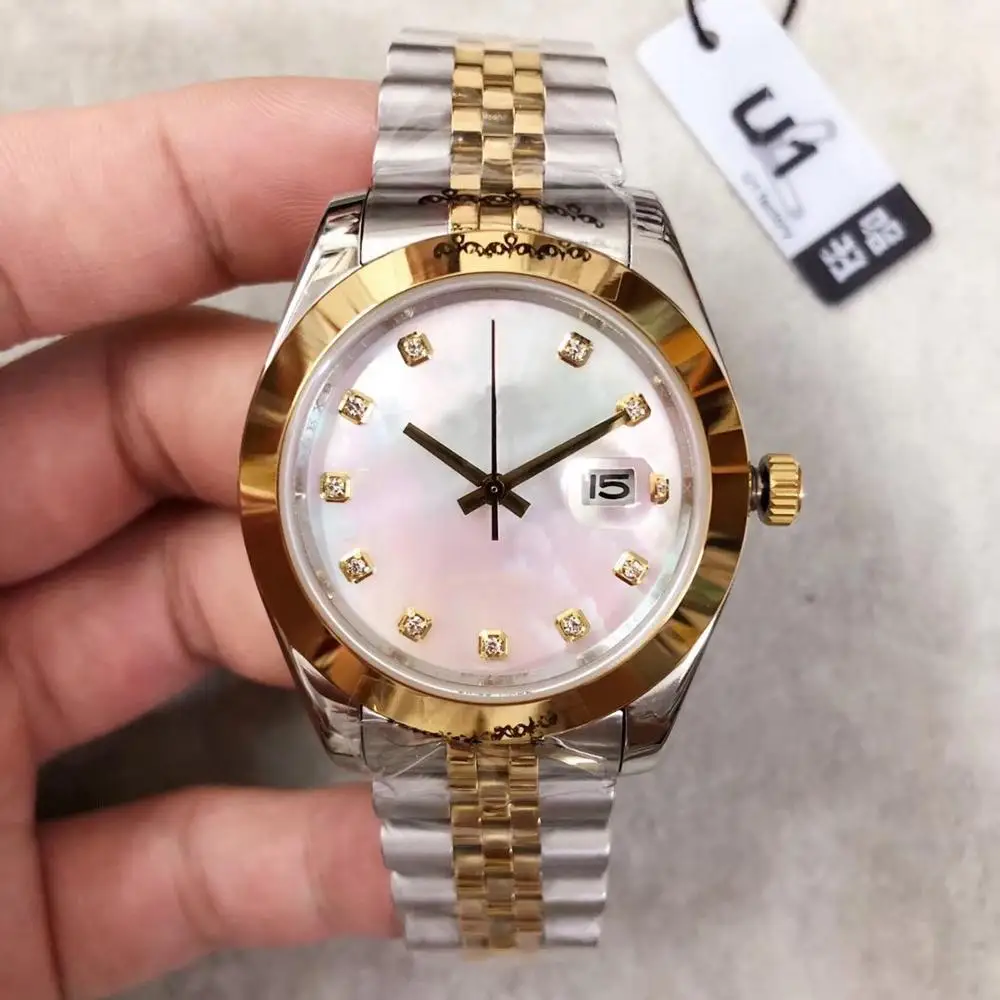 

U1 factory AAA+ high quality luxury men's watch Date series m126301 diamond dial gold watch belt sapphire mirror 40MM wristwatch