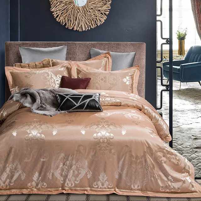 Special Price Elegant Fashion Bedding Sets 100%Cotton Satin Jacquard  Fabric Quilt Cover Sets (4pcs) Duvet cover Sheet Pillowcase King Queen Special Price Elegant Fashion Bedding Sets 100%Cotton Satin Jacquard  Fabric Quilt Cover Sets (4pcs) Duvet cover Sheet Pillowcase King Queen