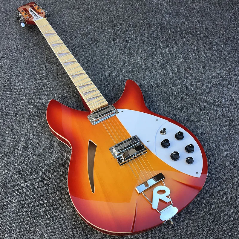 

12- string guitar,Rickenback 360 Electric Guitar,have two output ,Maple fingerboard has the gloss of varnish on it,free shipping