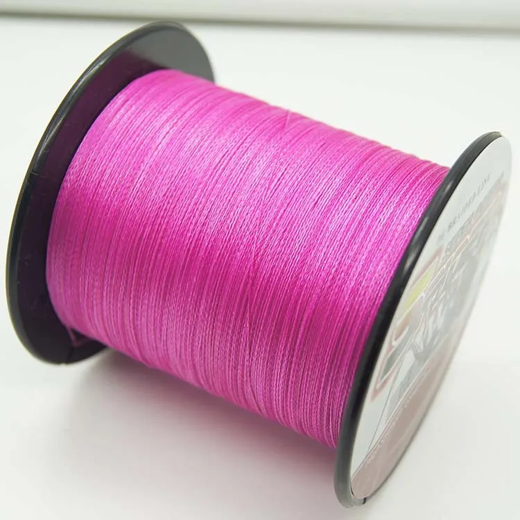 High Quality 4 Strands 100M 30LB Pink Fishing Line Wire Braided Line PE