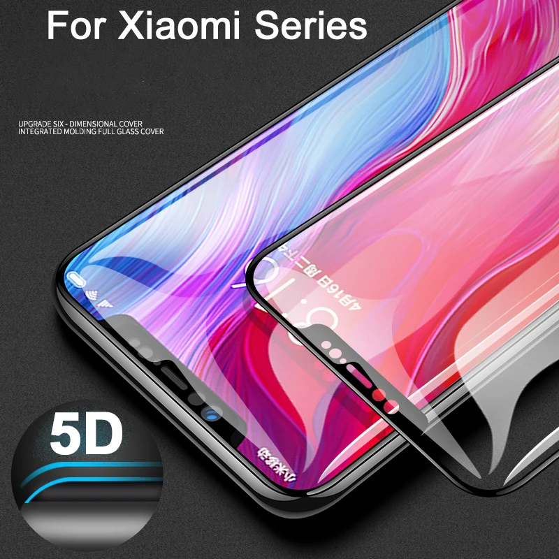 

5D protective film for Xiaomi redmi note 5 pro glass for redmi 5 plus note 4x for xiaomi pocophone f1 8 lite pro 8e 6 a2 lite a1