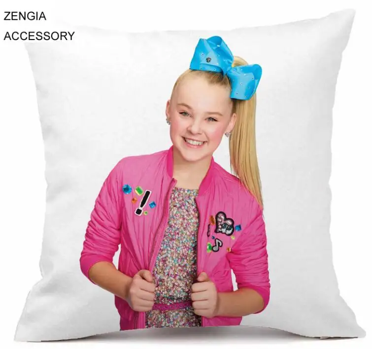 ZENGIA JoJo Siwa Наволочка на подушку размером 45*45, декоративная девочка Подушка Чехол Наволочка из полиэстера для декоративной диванной подушки детские подушки - Цвет: 11