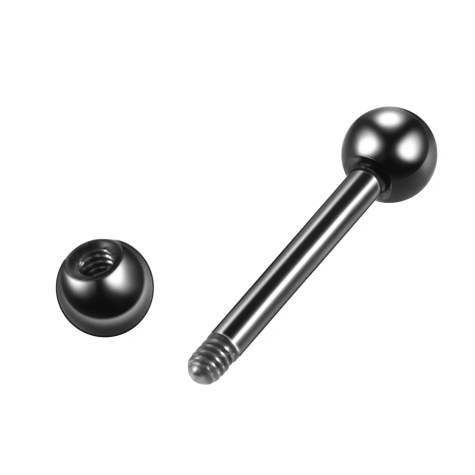 Piercing Jewelry Body Piercing Earrings Ear Piercing Jewelry Ear Studs Metal Jewelry Body Piercing Jewelry Body Jewelry 1PC G23 Titanium Fashion Round Ball Barbell Ear Stud Earrings Tragus Conch Helix Orelha Cartilage Piercing Jewelry 16G