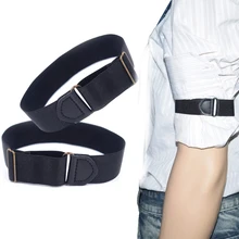 2,5 см Широкий регулируемый нейлоновый эластичный подтяжки рубашка рукав держатель рубашка с бретельками Держатели мужские и женские подтяжки 2 шт