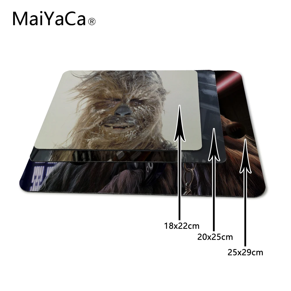 MaiYaCa chewbacca star wars New Arrivals Mouse Pad Computer aming Mouse Pads 220X180x2mm and 200x250x2mm and 250x290x2mm