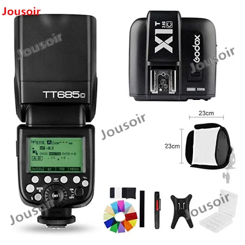 Godox TT685C TTL 1/8000s высокоскоростной беспроводной 2 4G Speedlite с X1T-F передатчиком для C EOS 70D