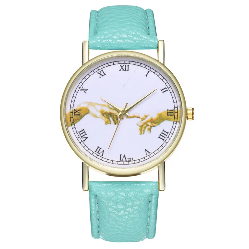 New Arrival, 2018 Watches Women fashion leather female watch vintage watch dress watches printed retro relogio reloj montre M23 (15)
