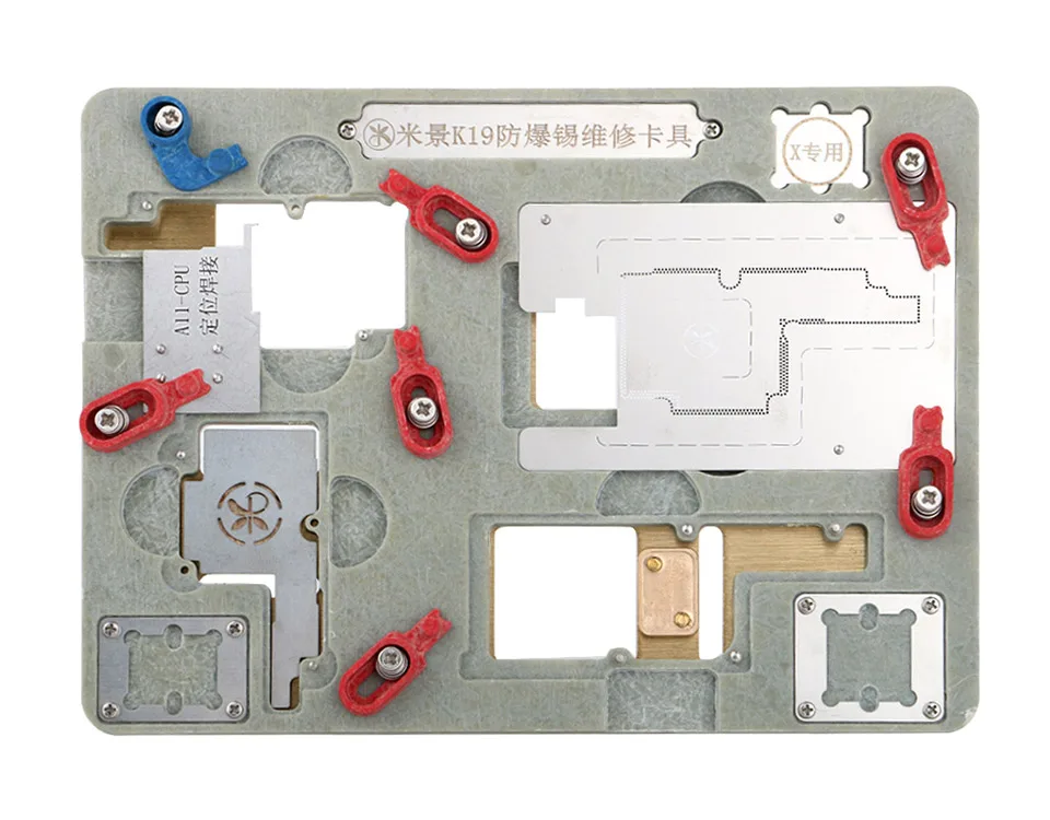DIYFIX для iPhone X печатной платы Держатель джиг взрывозащищенные охлаждения Олово платформы A11 материнской посадка олова инструменты для