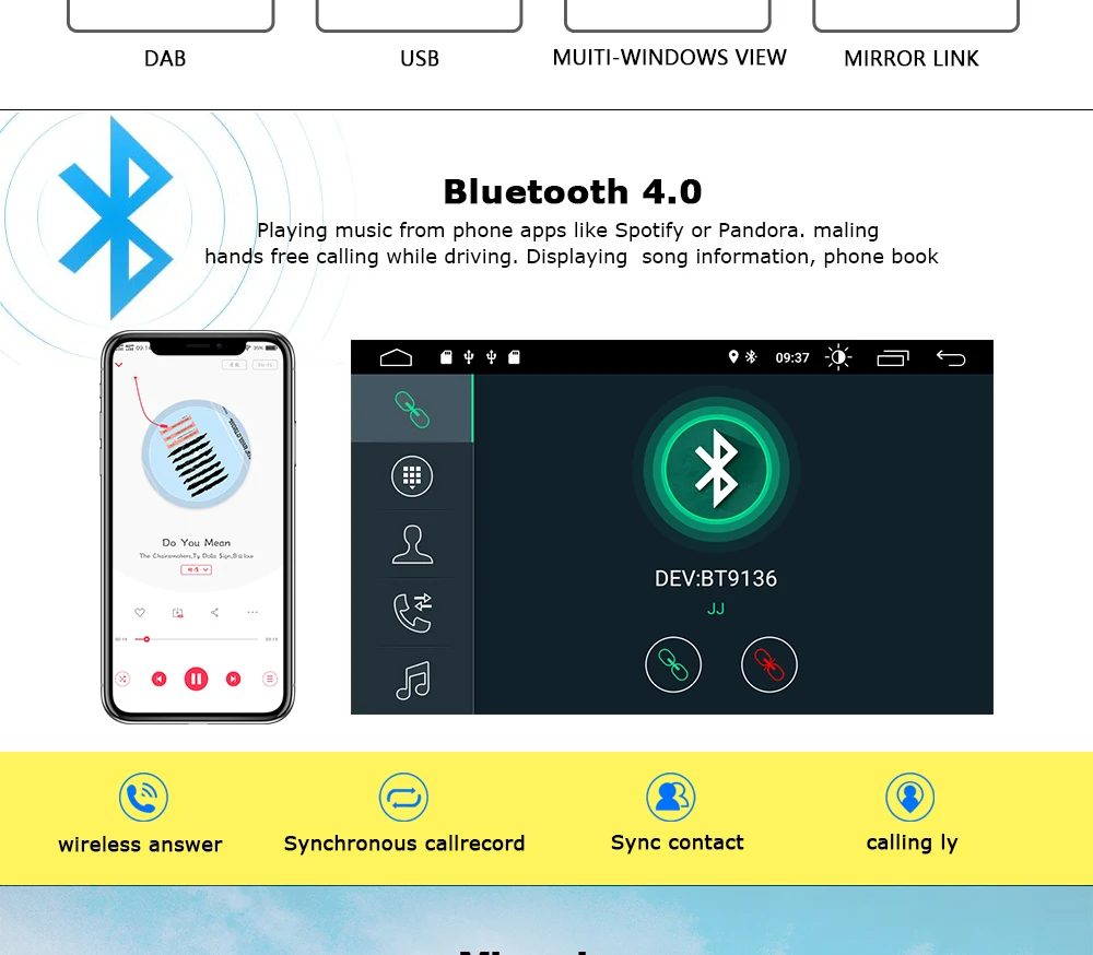 Perfect 2 Din Android 9.0 Car Multimedia For Porsche Cayenne GTS Radio 2003 2005 2009 2010 955 mm GPS Navigation DVD CD Head Unit stereo 4