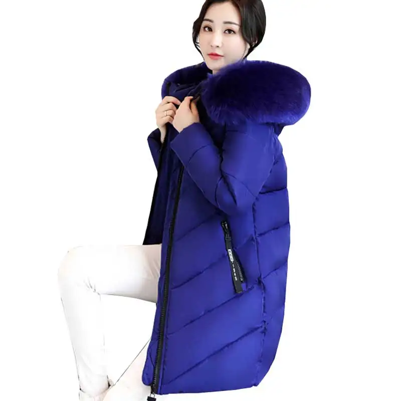 Thicker Big Fur collar winter jacket women 2018 New Ukraine 6XL Plus size womens down jackets Hooded Long Coat Female Parkas 274