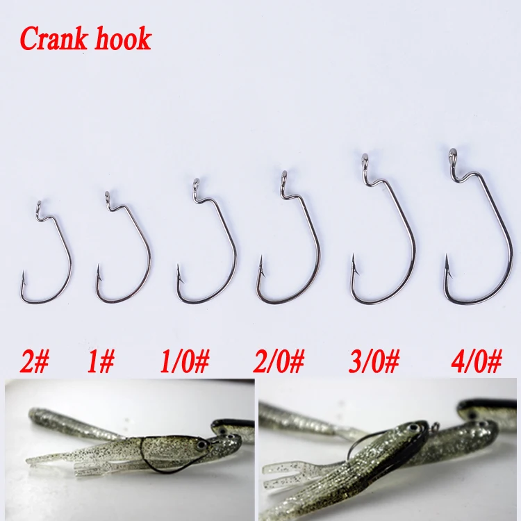 120PCS Crank hook dedicated a crank Soft bait Texas group parts hook