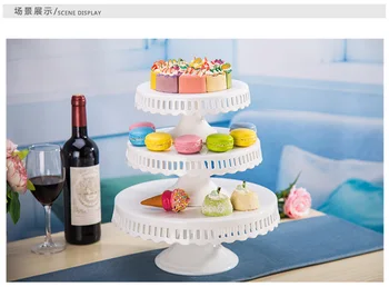 

8 inch 10 inch 12 inch ceramic cake stand wedding white cake pan wedding cake plate cupcake decoration display