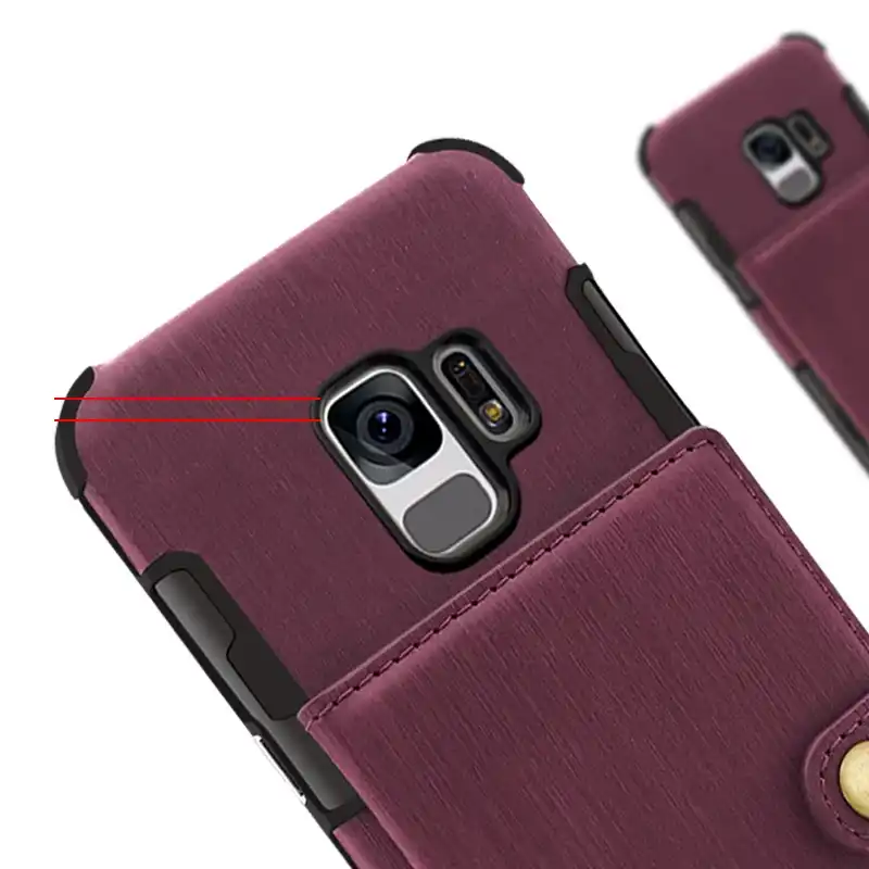 Кожаный чехол кошелек из натуральной кожи с откидной крышкой для Galaxy S9 S8 Plus note8 A3 A5