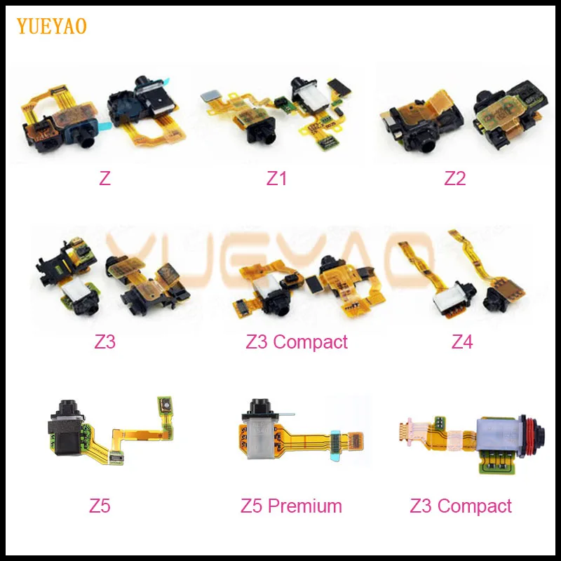 

Headphone Jack For Sony Xperia Z Z1 Z2 Z3 Z4 Z5 Compact Premium Audio Earphone Headset Jack Proximity Sensor Flex Cable