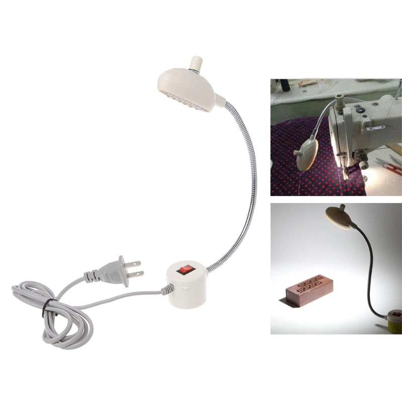 

19 LED Brightness Adjustable Sewing Machine Light Gooseneck Lamp w/ Magnetic Base