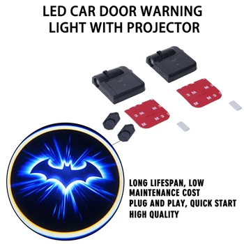 

CARLitek Car Welcome Light Batman Shadow Projector Led Laser Logo Ghost Automotivo Welcome Lighting Wireless Door Lamp