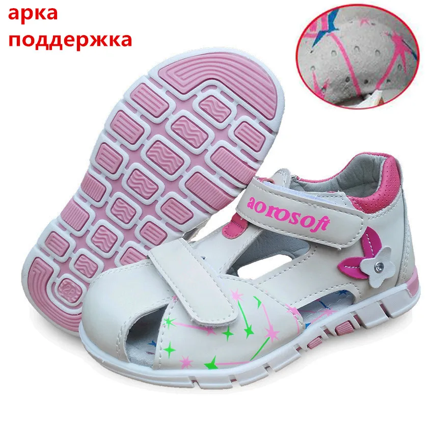 

New arrival 1 Pair Orthopedic children arch support Baby Sandals,Fashion summer Kids Girl shoes,Super quality shoes