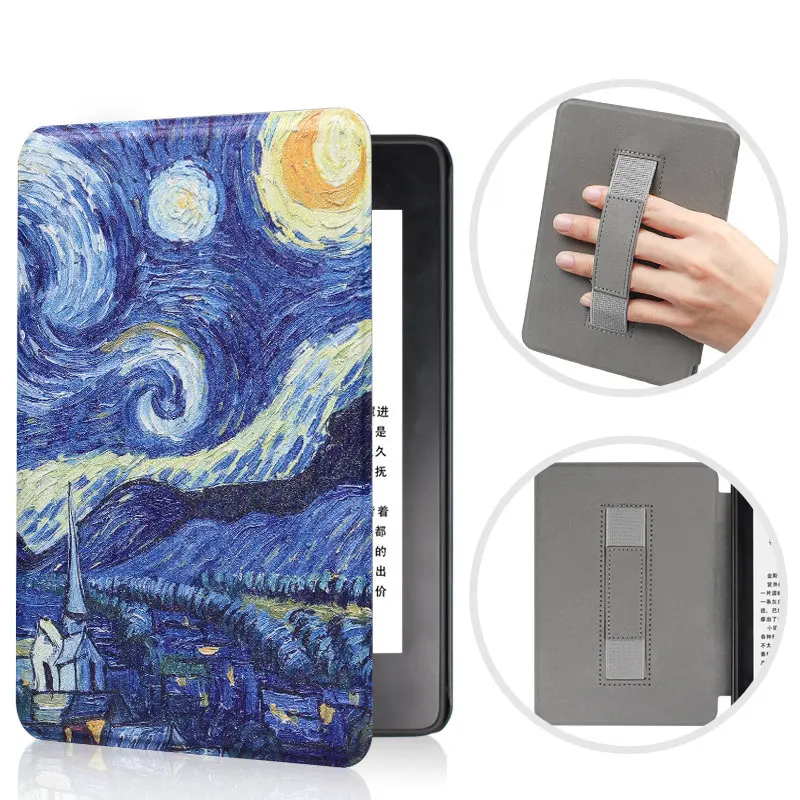 Для Amazon Kindle Paperwhite 4 чехол из искусственной кожи Флип Тонкий Смарт-Чехол ручной чехол для нового Kindle Paperwhite 10го поколения - Цвет: Starry sky