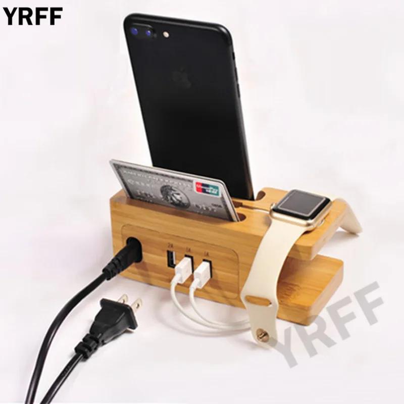 Держатель для мобильного телефона iPhone samsung часов 3 USB зарядное устройство