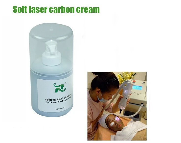 Free Shipping High Grade 300ML Soft laser Carbon Cream Natural Powdered For ND Yag Laser Treatment