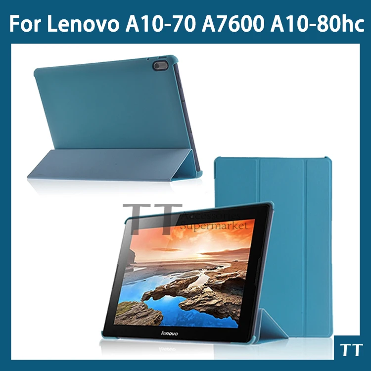 PU leather stand Cover case for lenovo Lenovo tab A10 70 A7600 A10 80hc