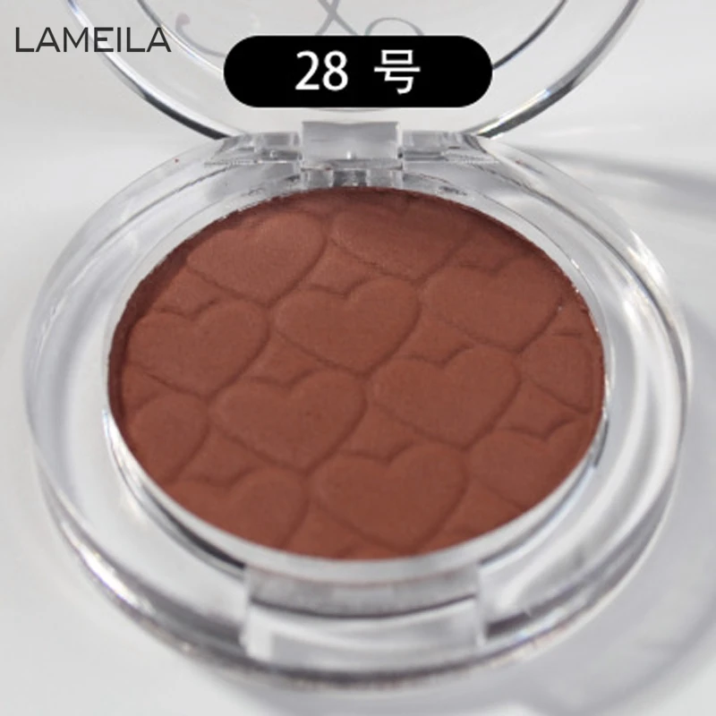 

2017 New 1Pcs brown Eye Shadow atural matte Powder Shimmer Warm Color Shadow With Eyeshadow Brush Cosmetics E28