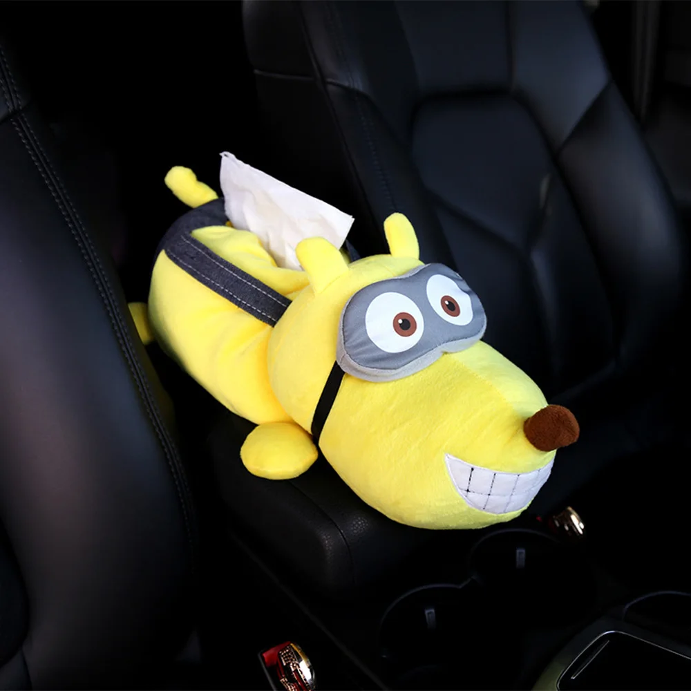 

New High Quality Universal Car Armrest Box Tissue Box Creative Cartoon Cute Tissue Box Car Interior Products Car Accessories 1pc